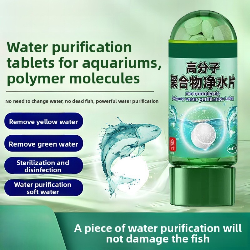 Planted Aquarium Yellow Water - Aquatic Water Purification Tablets Polymer Aquarium