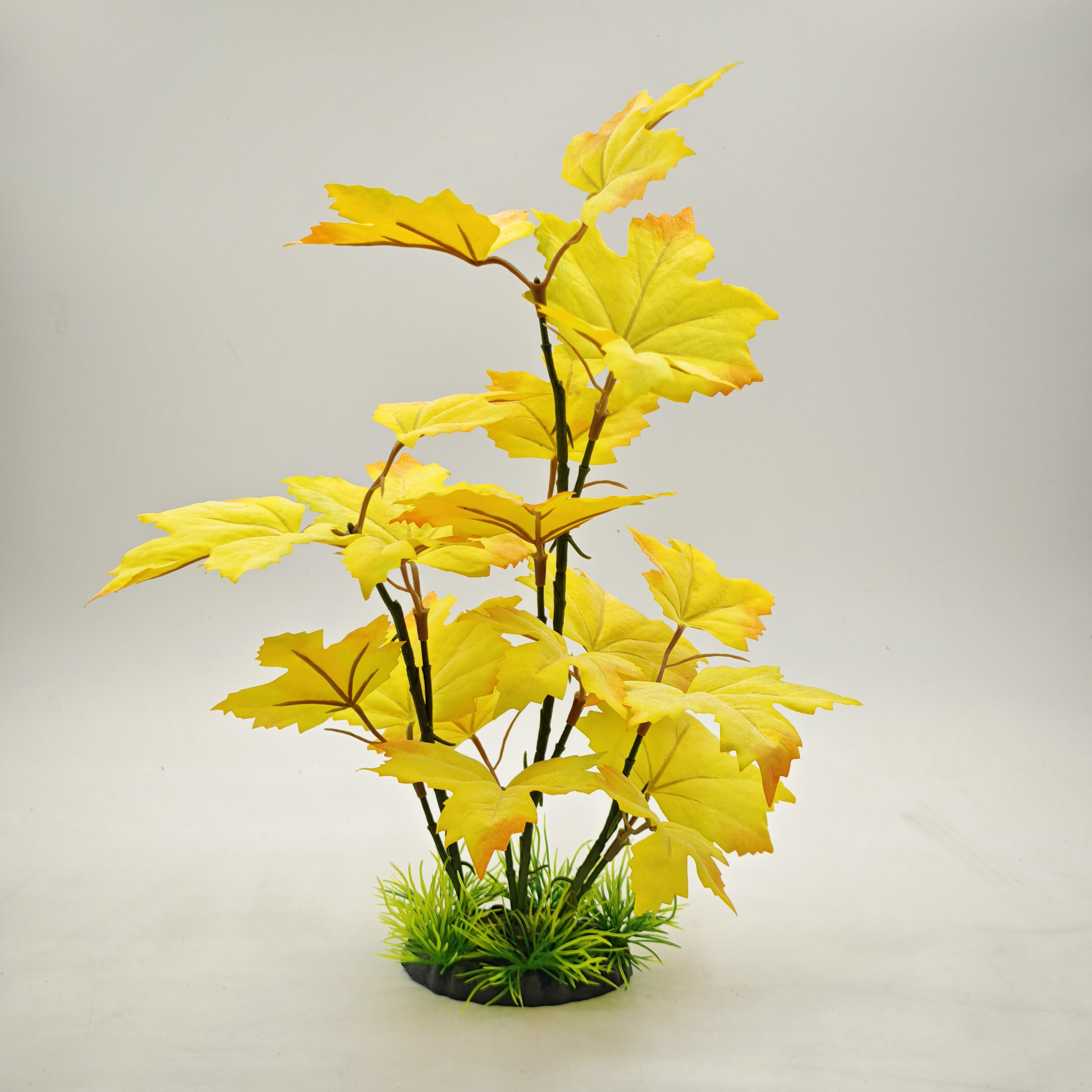 Planted Aquarium Yellow Water - Artificial Leaves 30cm Aquarium Artificial Decoration