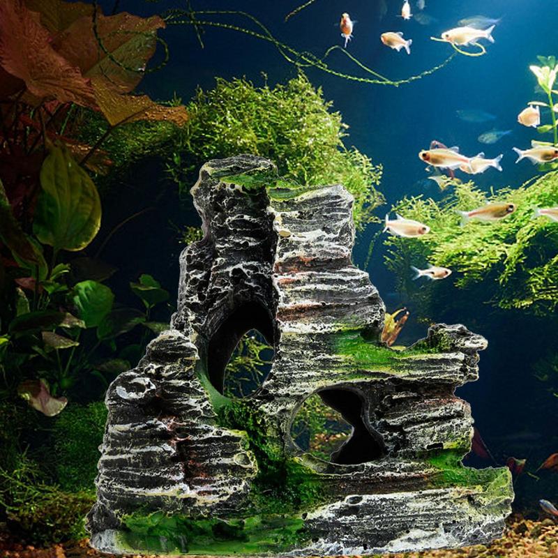 Aquarium Plant Rings - Aquarium Sandstone Decoration Fish Tank Landscaping