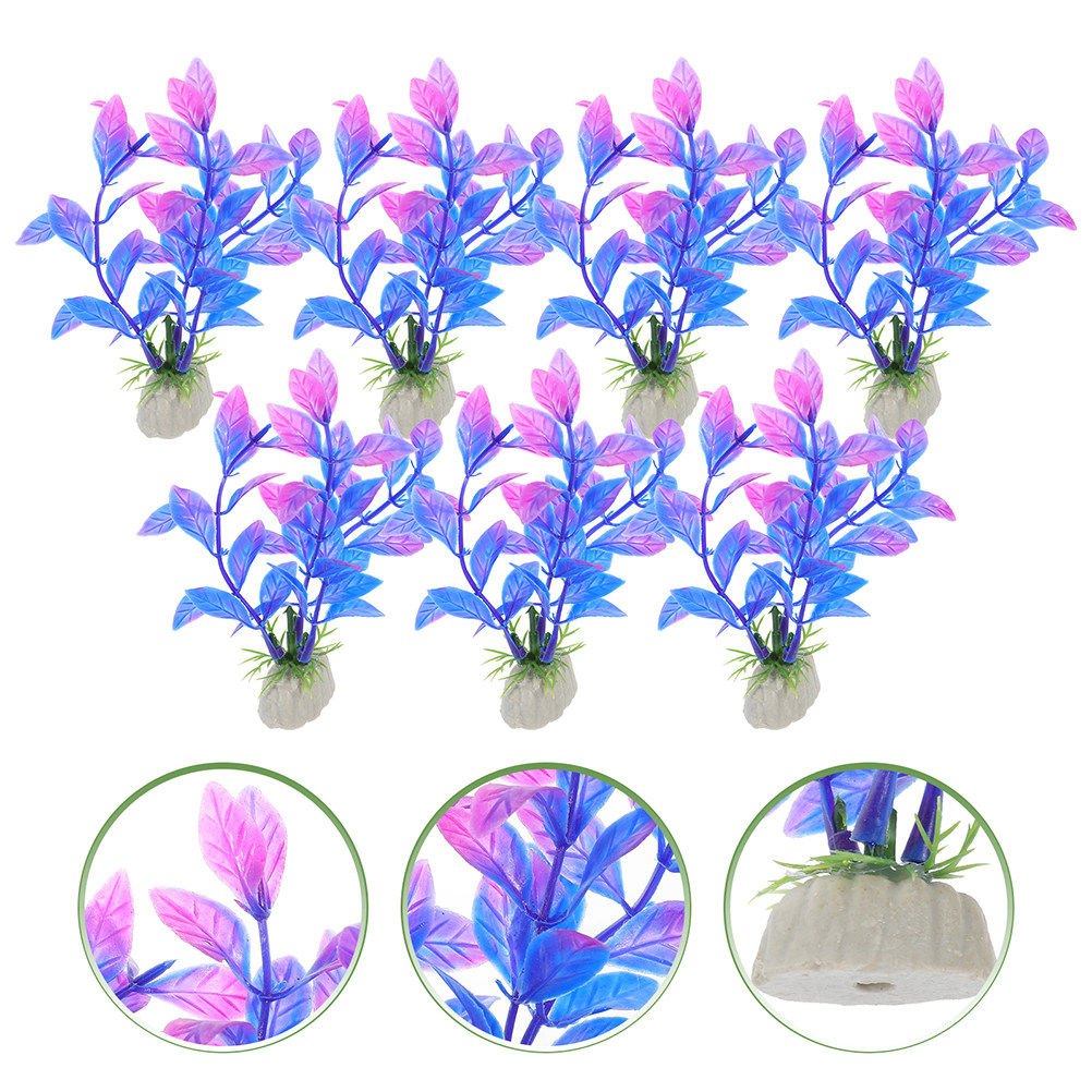 Planted Aquarium Models - 20Pcs Artificial Aquarium Plants Decor for