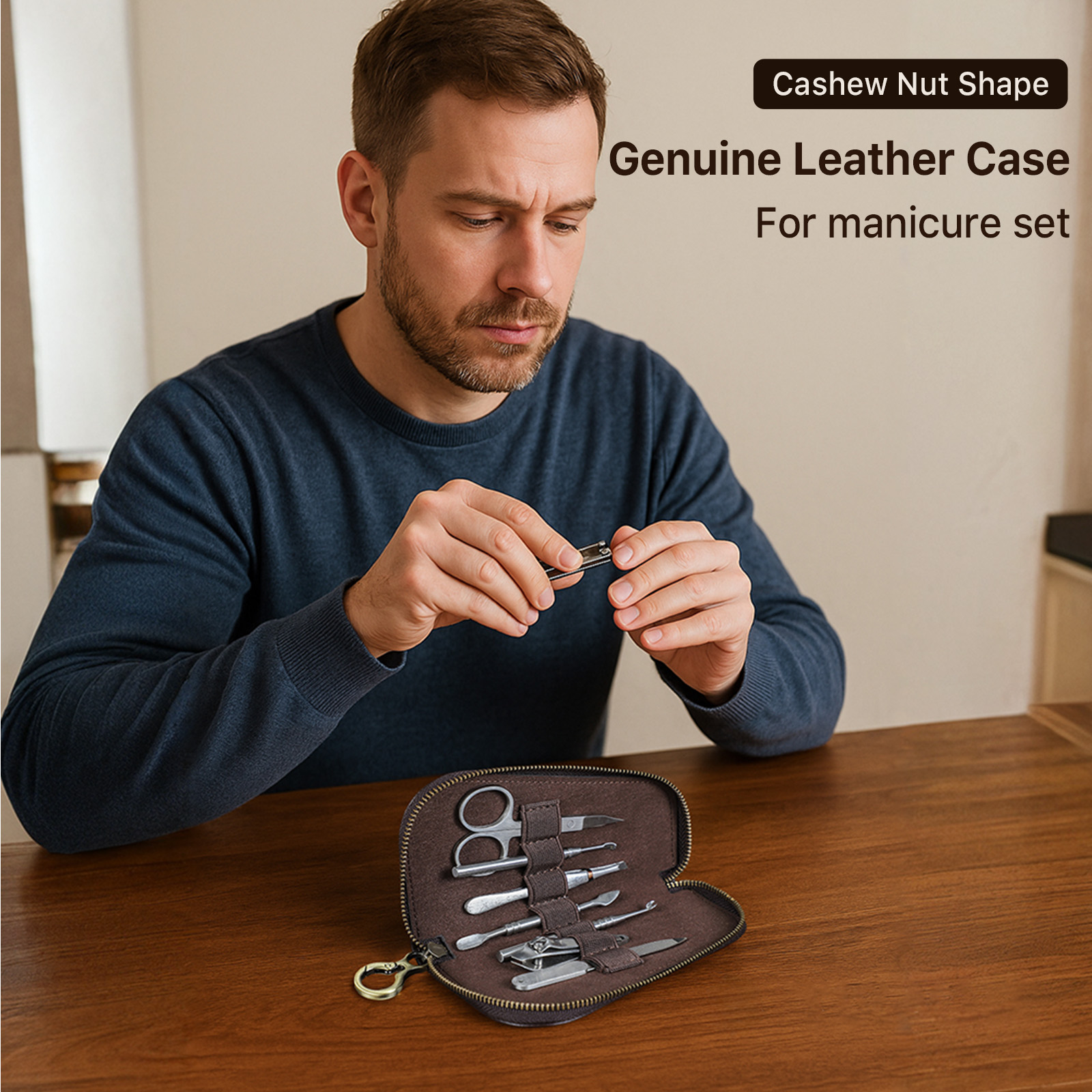 Genuine Leather Travel Case fo - Trimming Scissor Set recension och pris