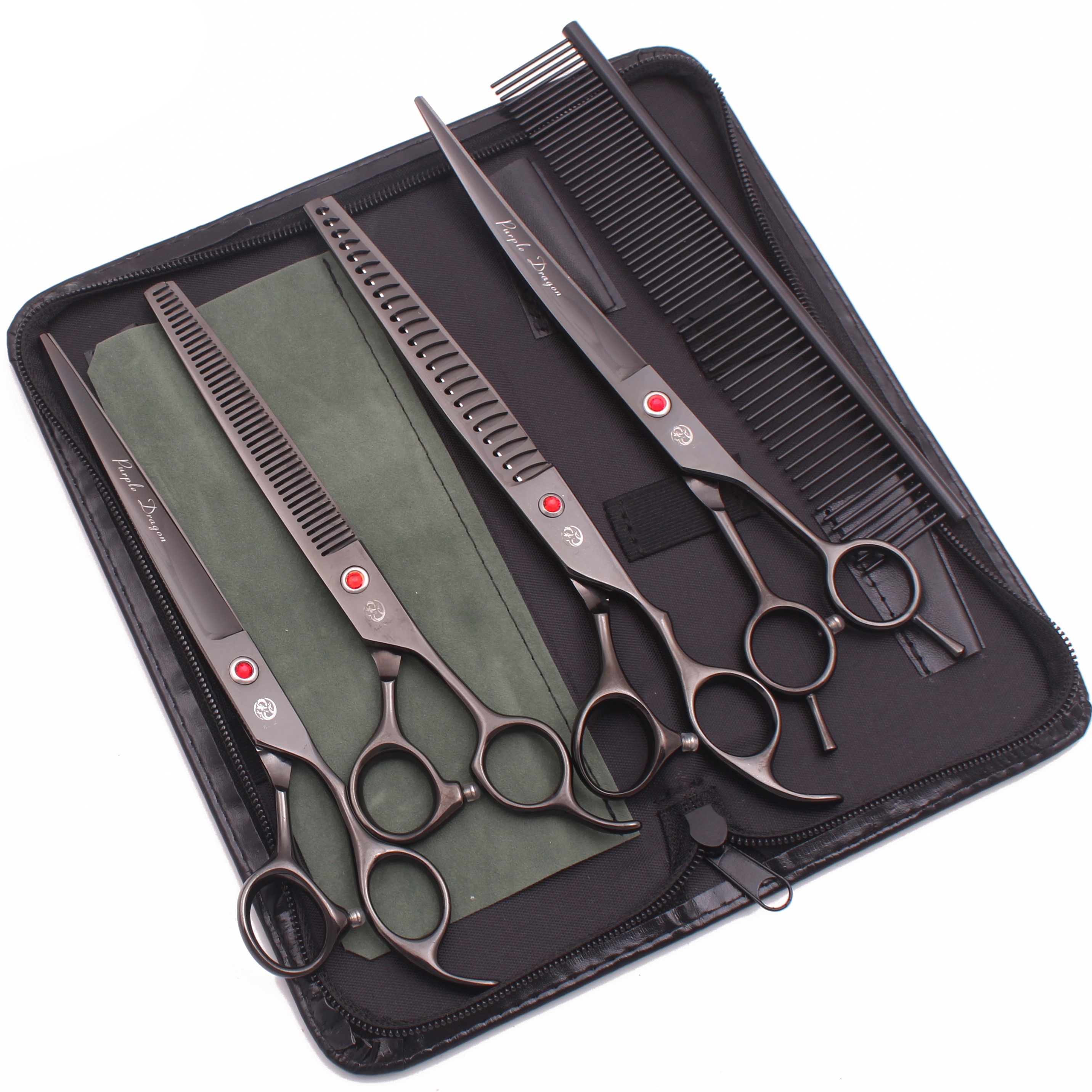 Purple Dragon 8 Inch Dog Groom - Trimming Scissor Set recension och pris