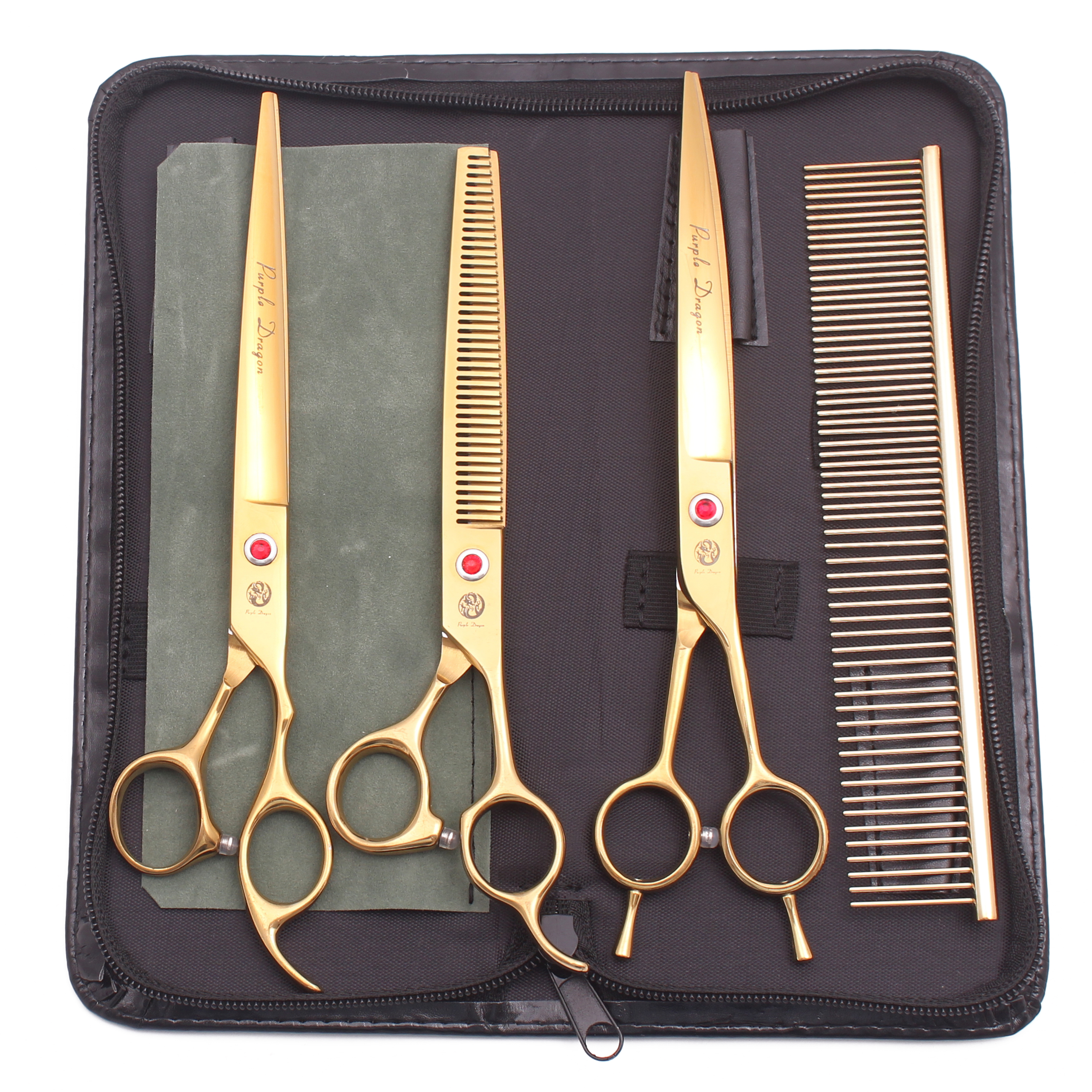 Purple Dragon 8 Inch Dog Groom - Trimming Scissor Set recension och pris