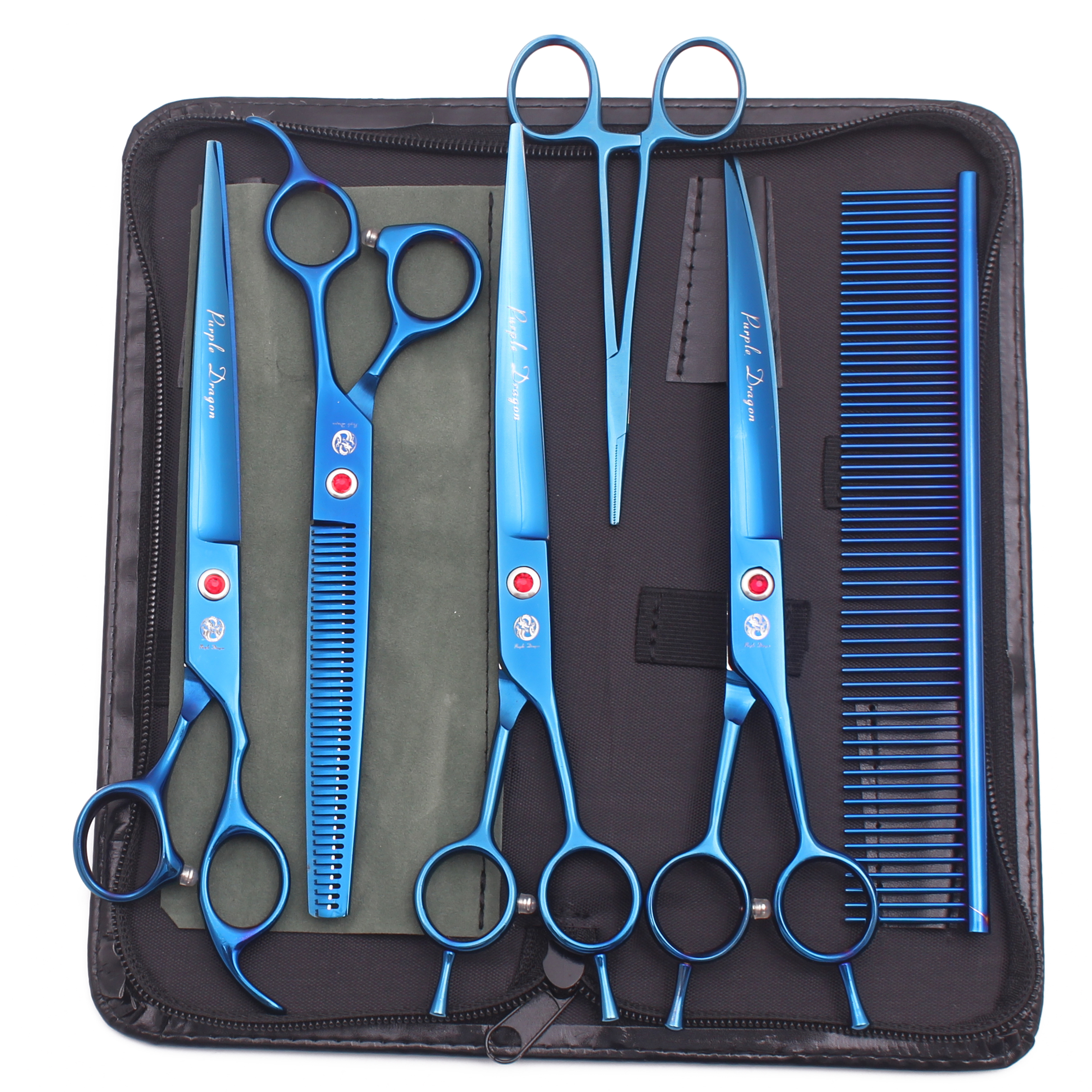 Purple Dragon 8 Inch Dog Groom - Trimming Scissor Set recension och pris