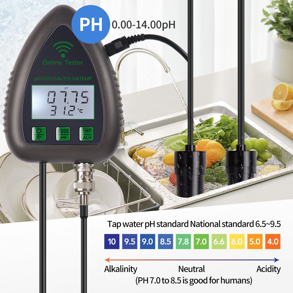 Tuya WiFi 5 in 1 TDS/EC/SALT/S - Planted Aquarium Test Kit recension och pris