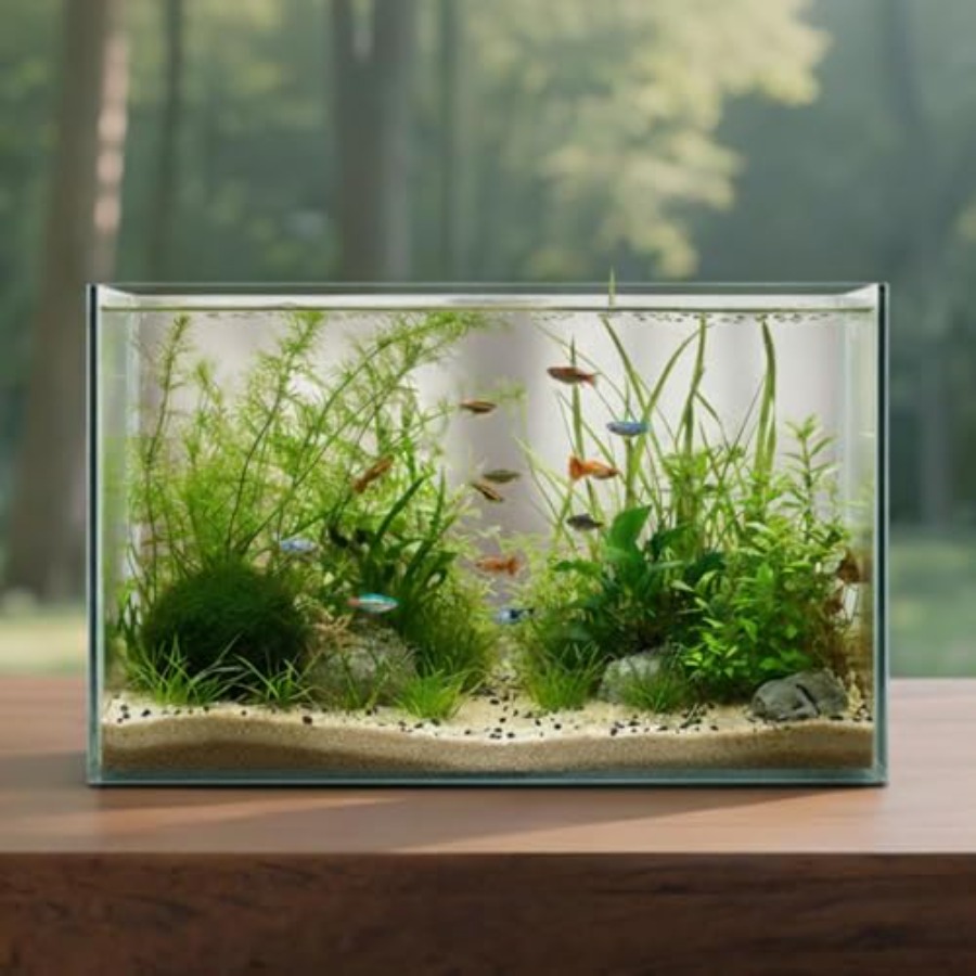 Glass Fish Tank Open-Back Lid  - Planted Aquarium For Betta recension och pris