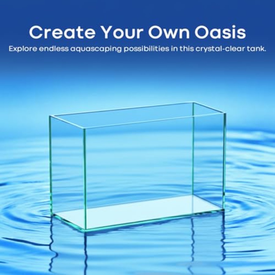 Glass Fish Tank Open-Back Lid  - Planted Aquarium For Betta recension och pris