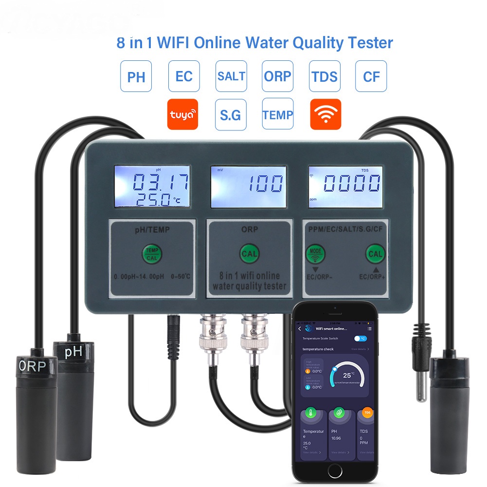 Tuya WiFi Digital PH ORP TDS E - Planted Aquarium Test Kit recension och pris