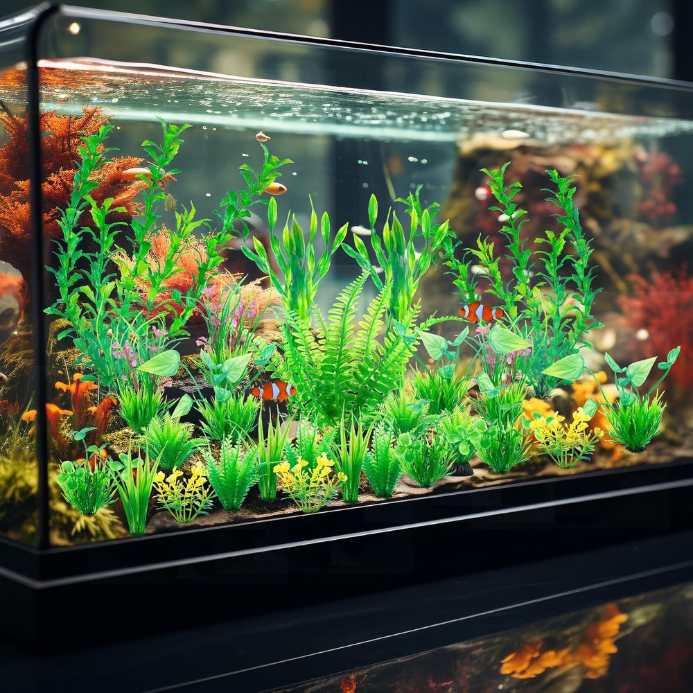 26 PCS Aquarium Artificial Gre - Planted Aquarium For Betta recension och pris