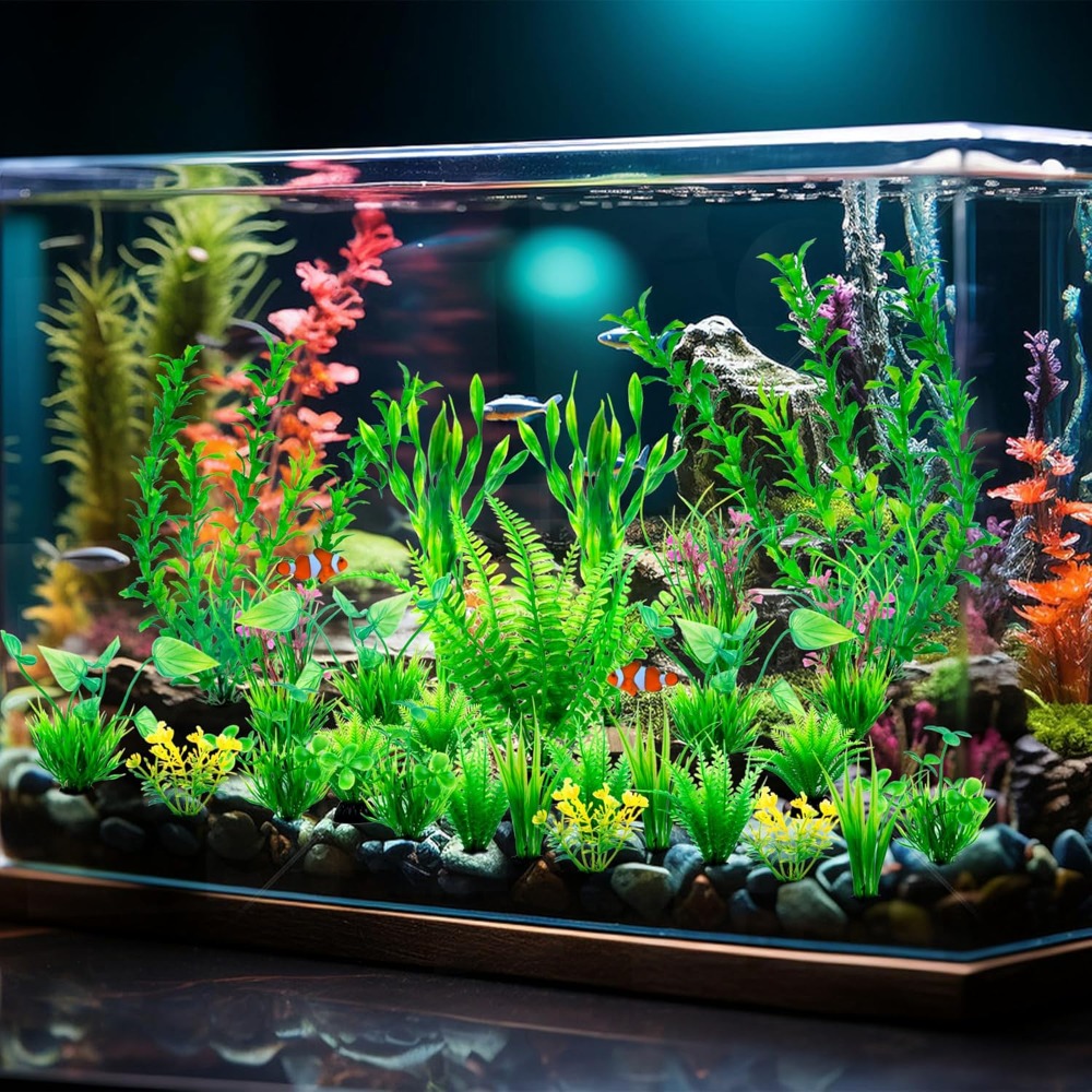 26 PCS Aquarium Artificial Gre - Planted Aquarium For Betta recension och pris