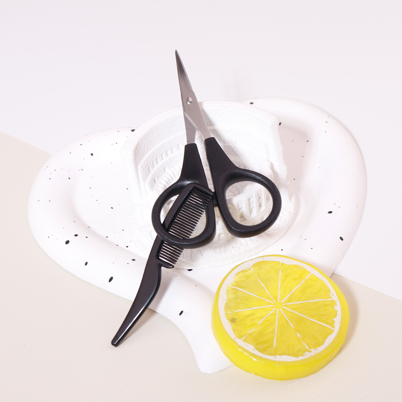 2pcs，1Beard & Mustache Scissor - Trimming Scissor Set recension och pris