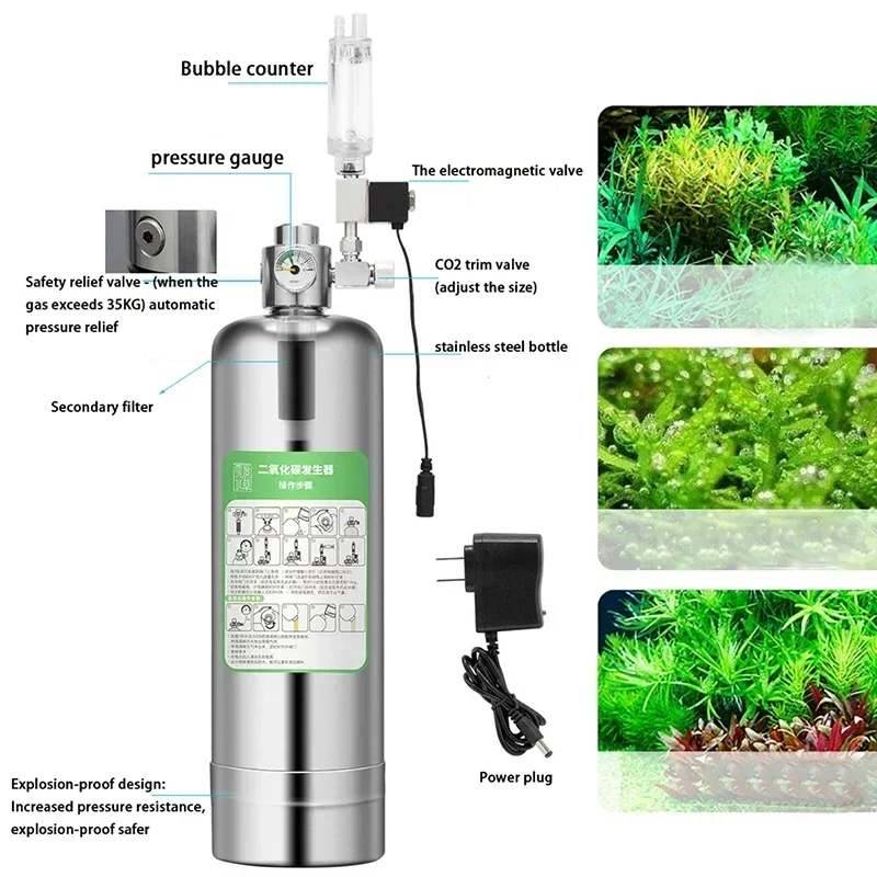Aquarium CO2 Generator 2L DIY  - Planted Aquarium Kit recension och pris