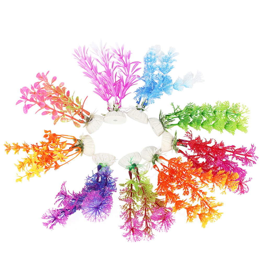 16Pcs Aquarium Artificial Wate - Planted Aquarium Yellow Water recension och pris