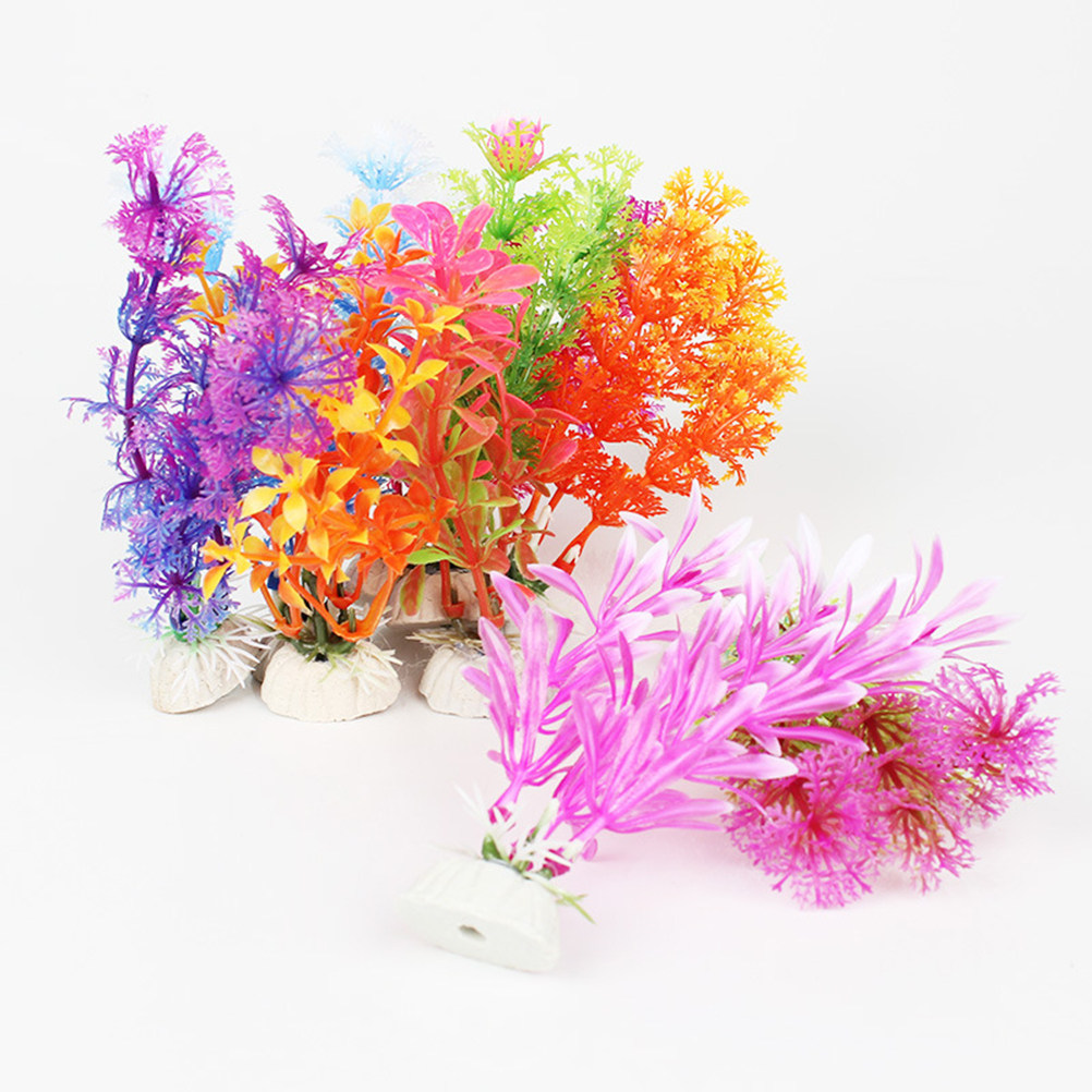 16Pcs Aquarium Artificial Wate - Planted Aquarium Yellow Water recension och pris