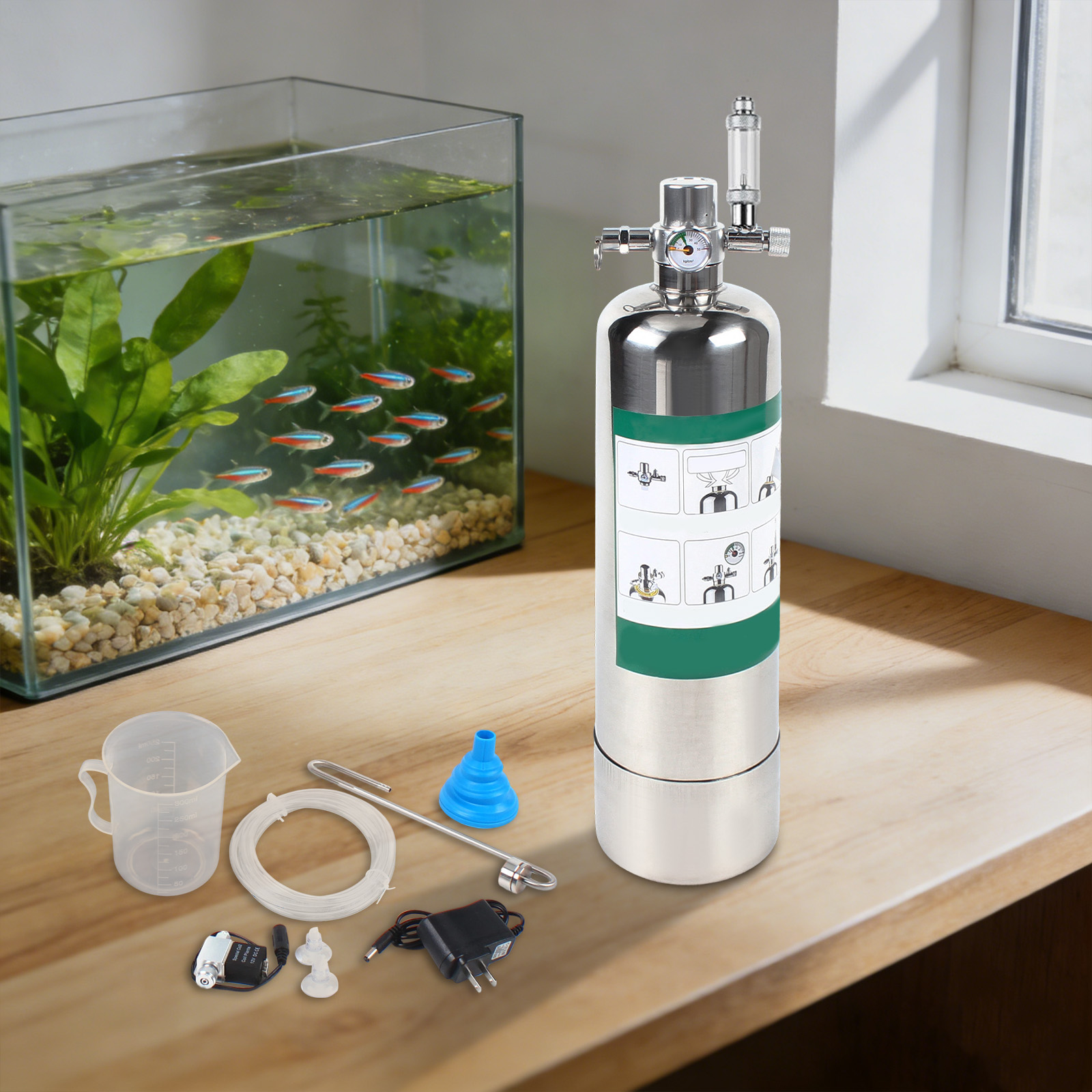2L/0.53Gal CO2 Generator Mecha - Planted Aquarium Kit recension och pris