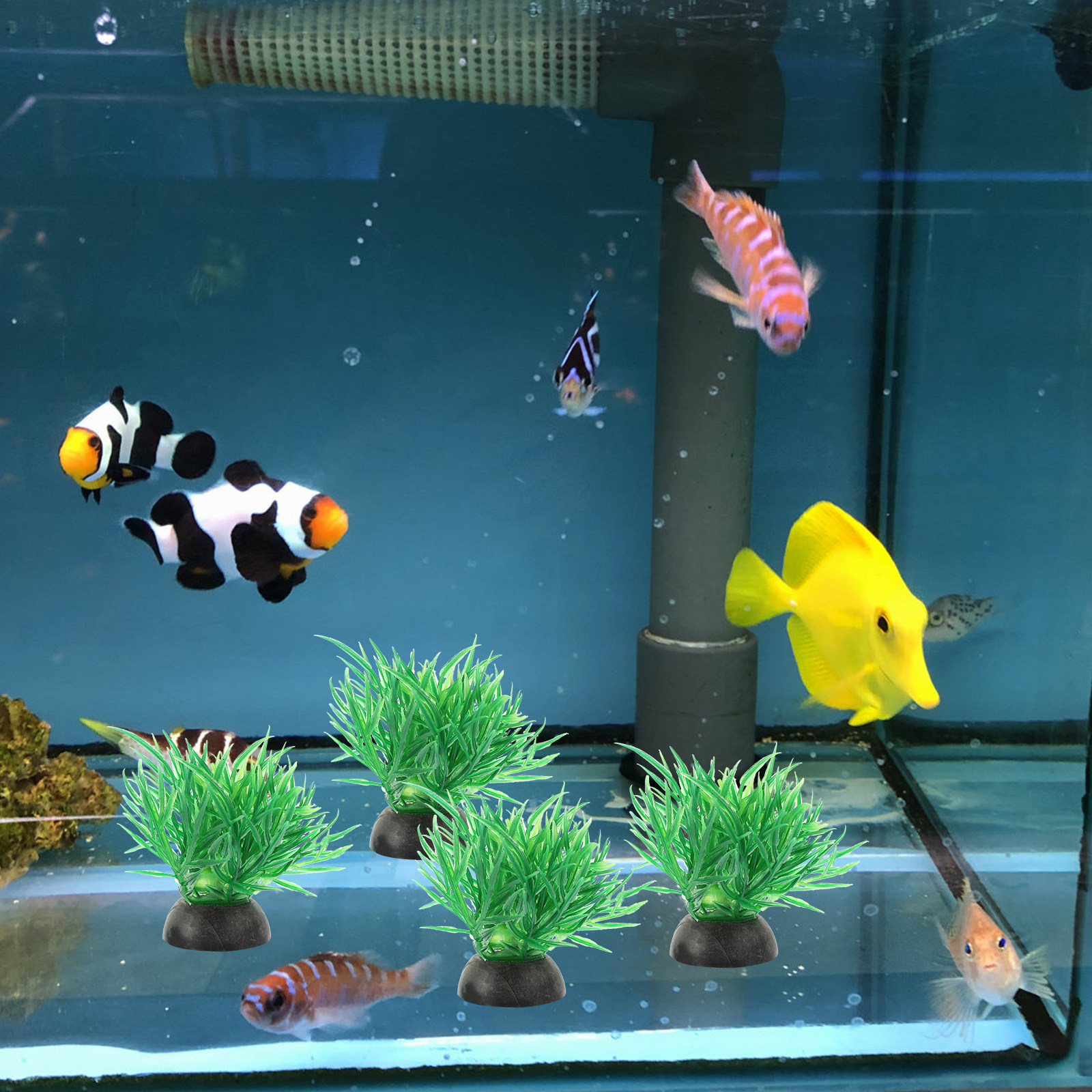 20Pcs Plastic Aquarium Plants  - Planted Aquarium Models recension och pris