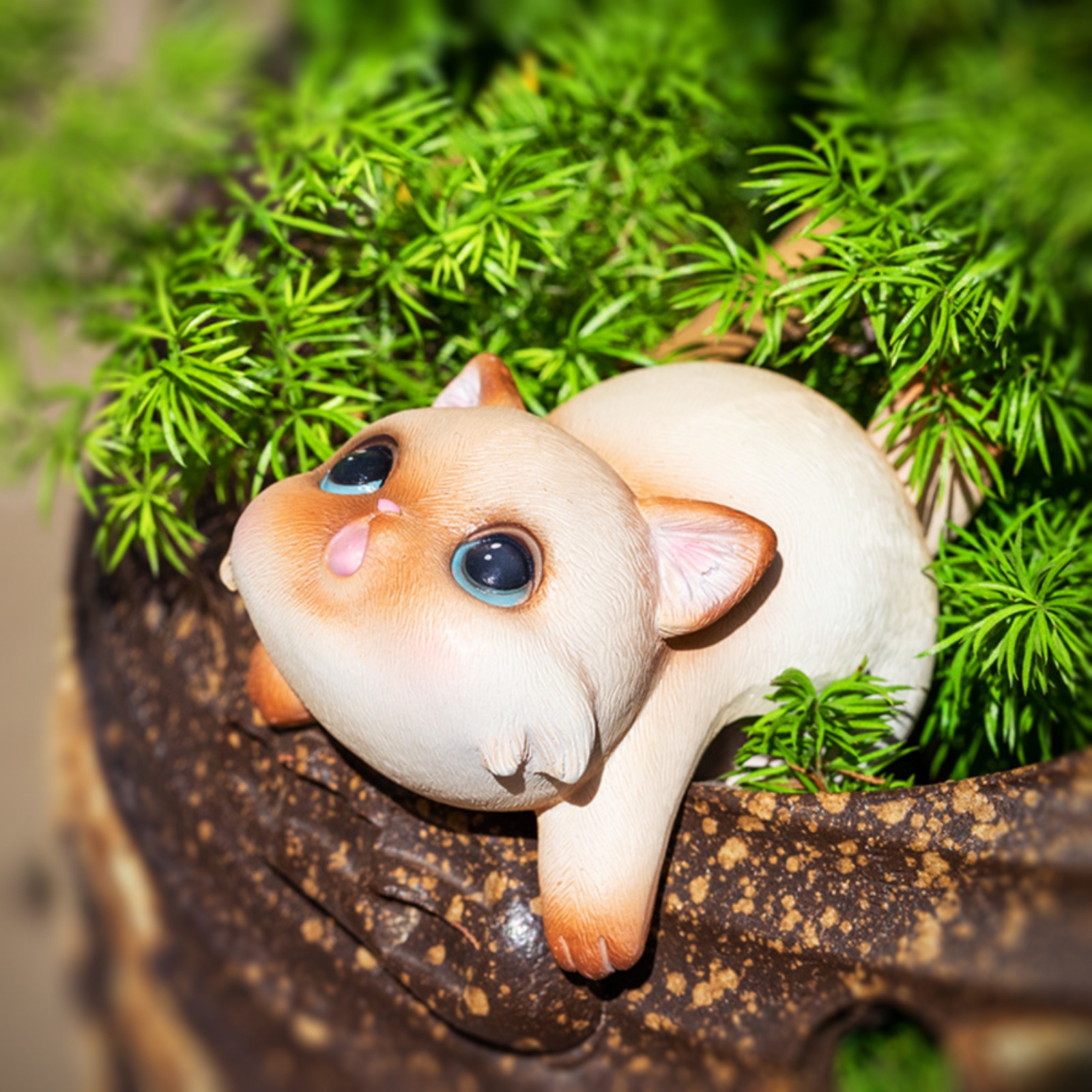 Hanging Cat Figurine Resin Cat - Planted Aquarium Models recension och pris