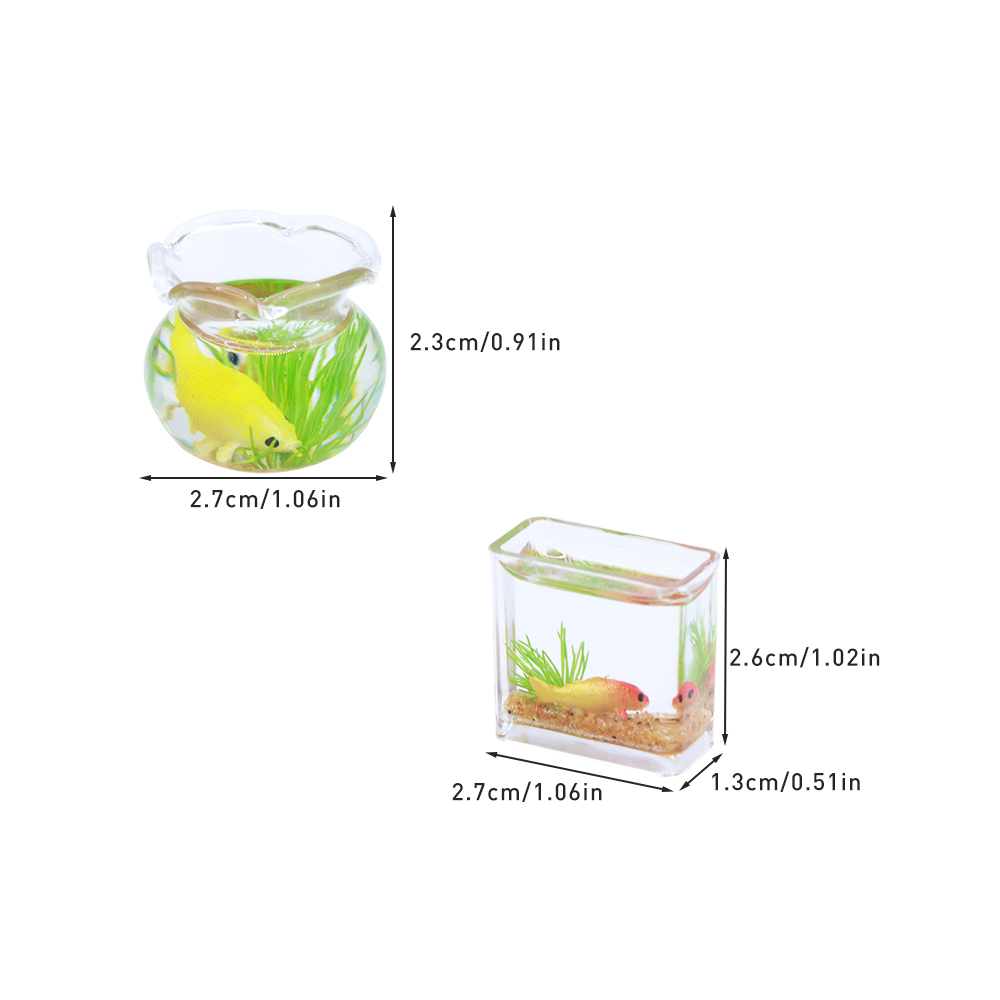 1Pc 1:12 Mini DollHouse Simula - Planted Aquarium Models recension och pris
