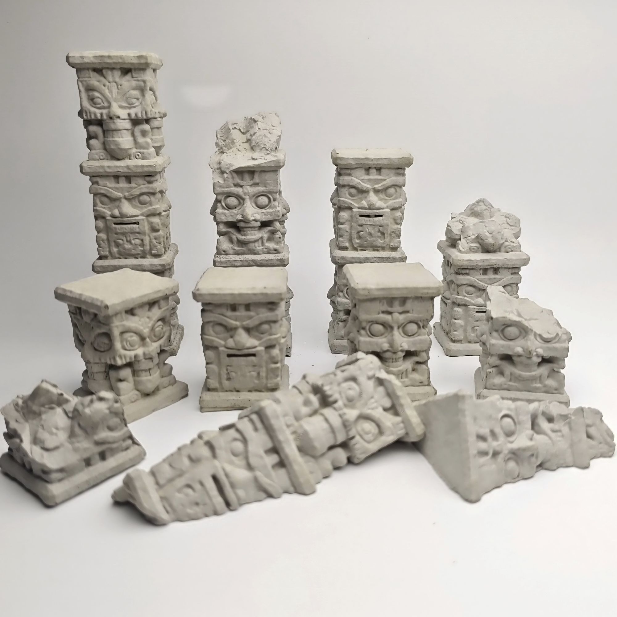 Maya Column Cement Worn Plant  - Planted Aquarium Models recension och pris