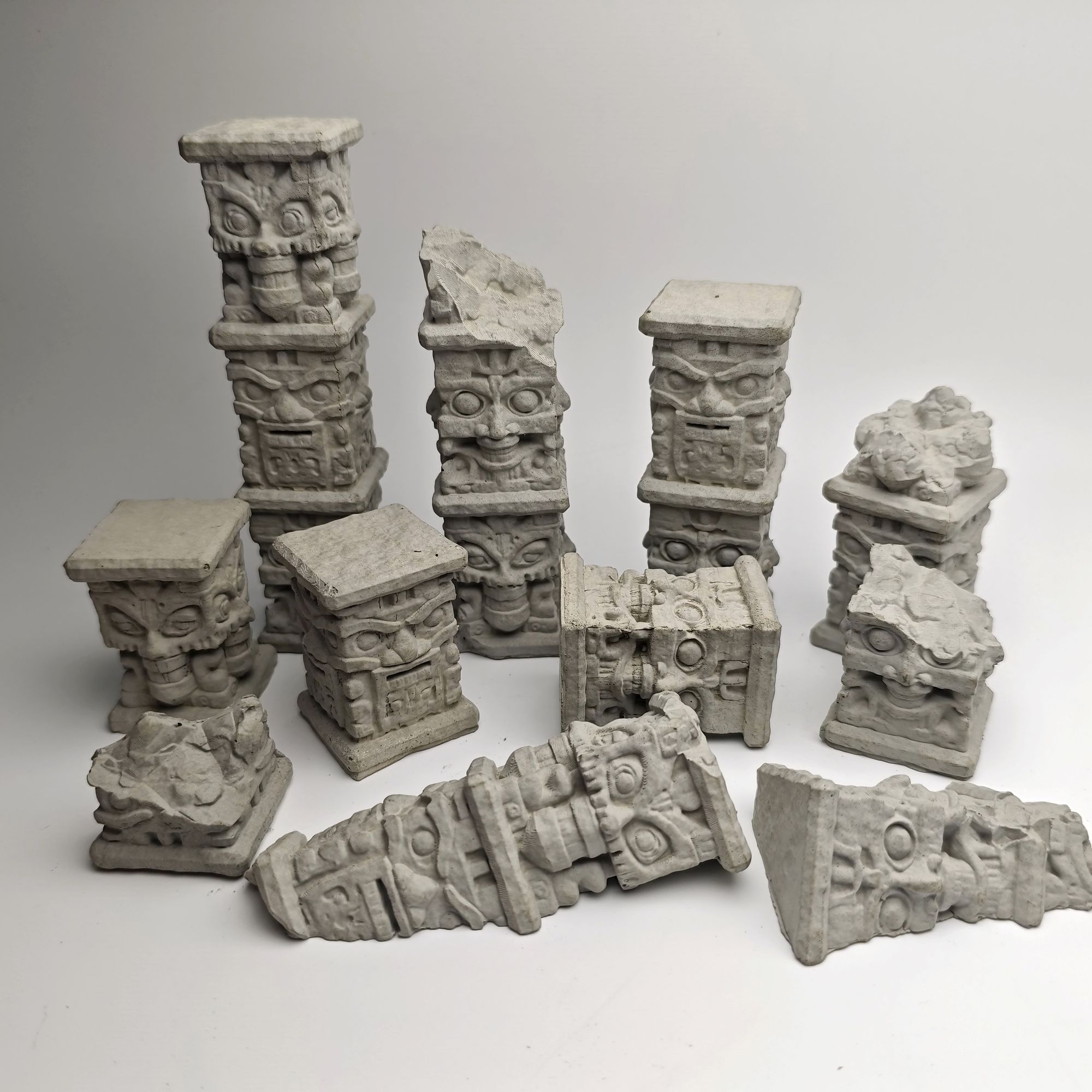 Maya Column Cement Worn Plant  - Planted Aquarium Models recension och pris