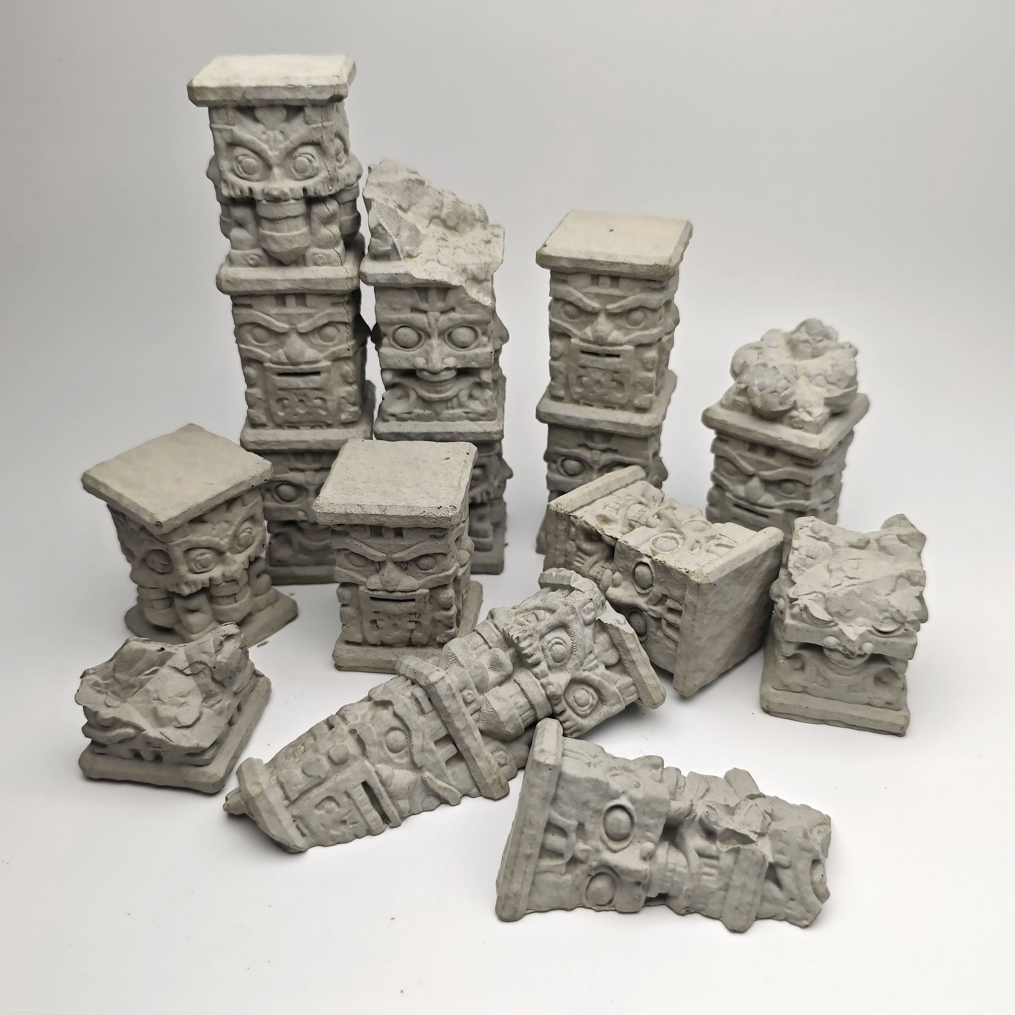 Maya Column Cement Worn Plant  - Planted Aquarium Models recension och pris