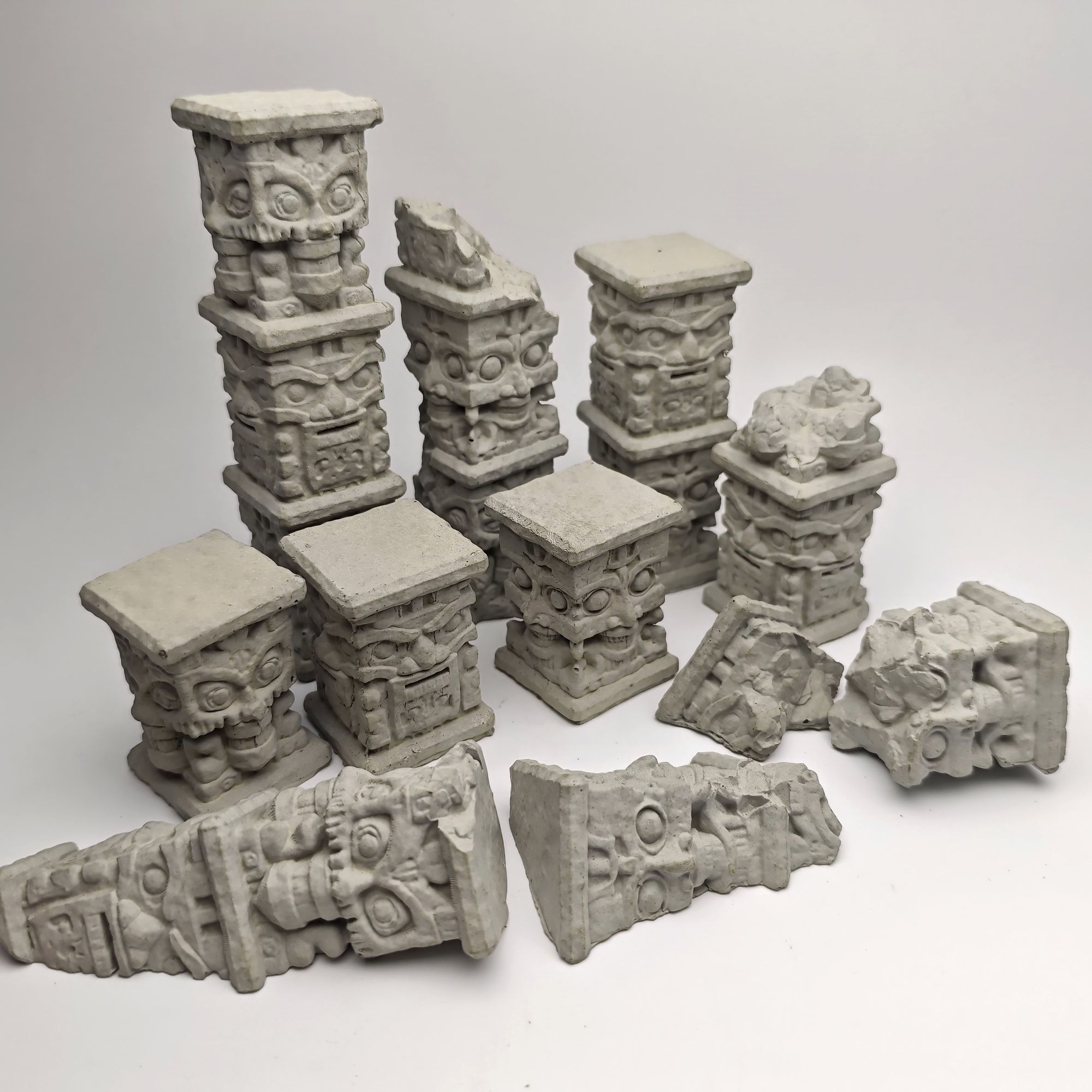 Maya Column Cement Worn Plant  - Planted Aquarium Models recension och pris