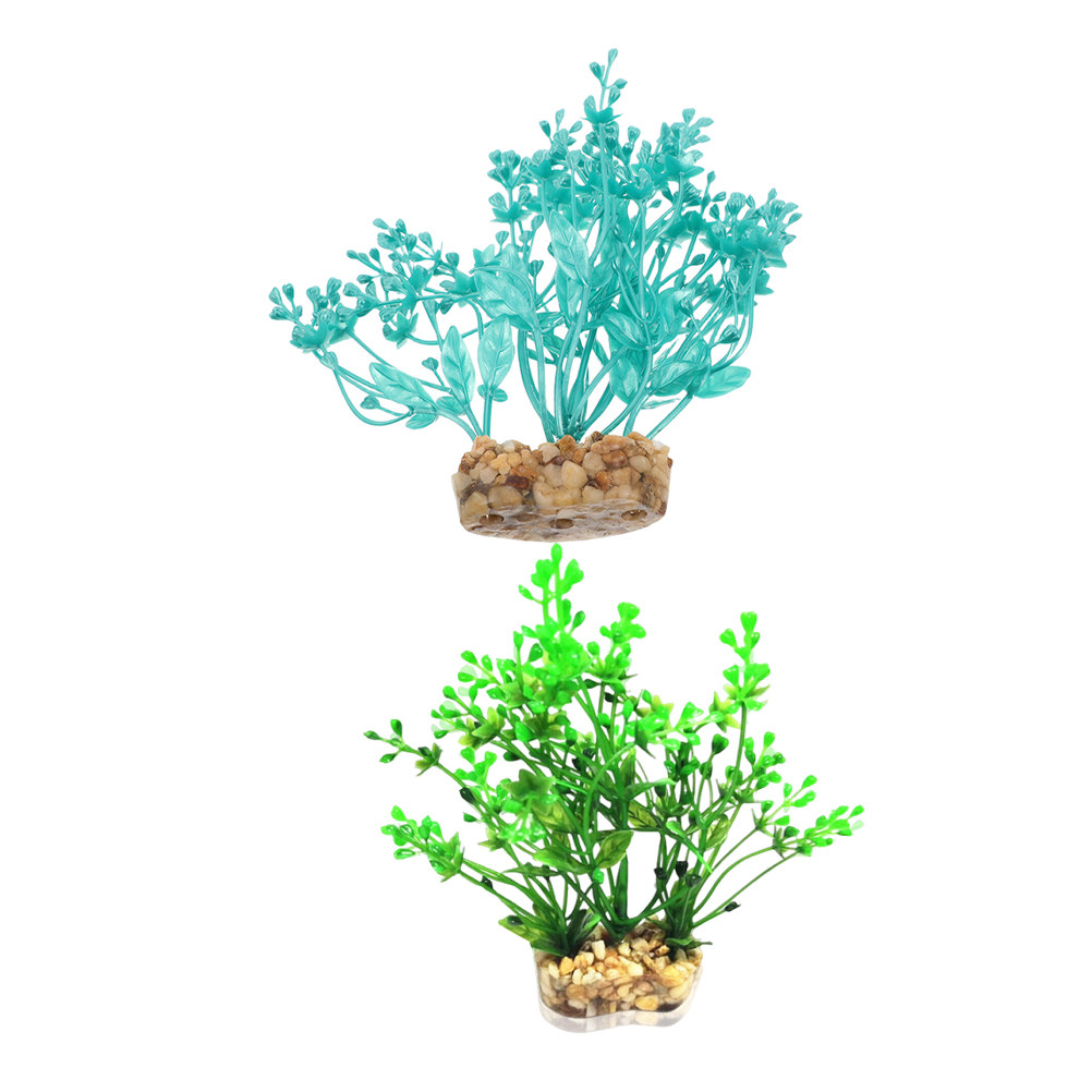2Pcs Simulated Water Grass Pla - Aquarium Planted Setup recension och pris