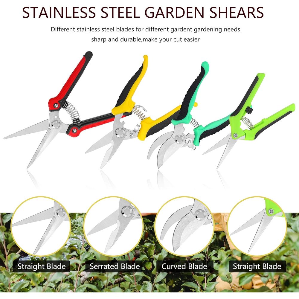 5-Piece Garden Pruning Set wit - Trimming Scissor Set recension och pris