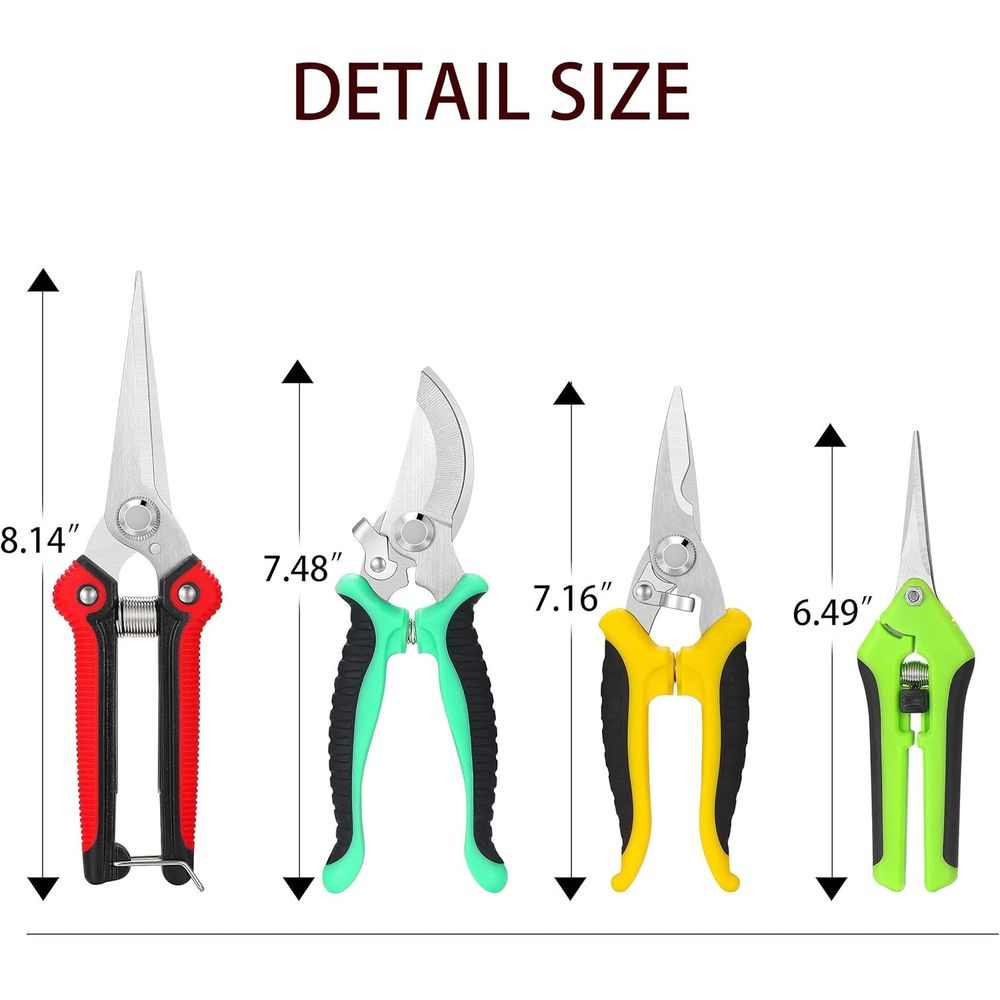 5-Piece Garden Pruning Set wit - Trimming Scissor Set recension och pris