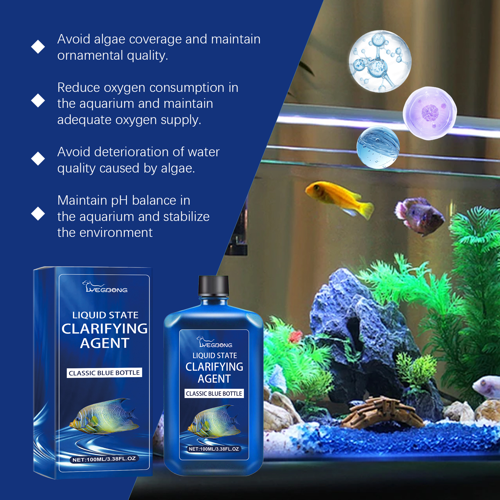 Aquarium Water Clarifier Agent - Planted Aquarium Yellow Water recension och pris