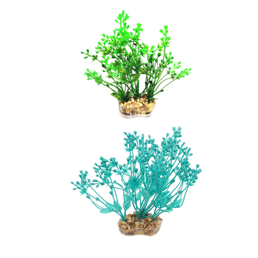 2Pcs Realistic Plastic Aquariu - Planted Aquarium For Betta recension och pris