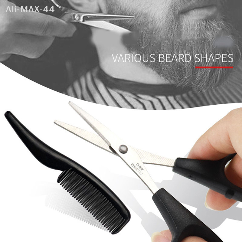 Mens Beard Mustache Comb Nose  - Trimming Scissor Set recension och pris