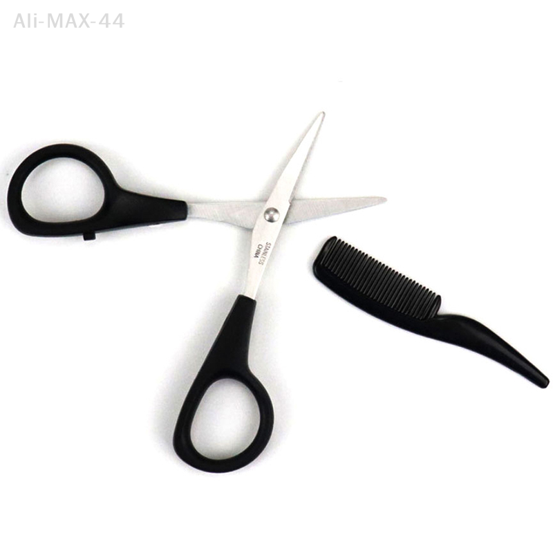 Mens Beard Mustache Comb Nose  - Trimming Scissor Set recension och pris